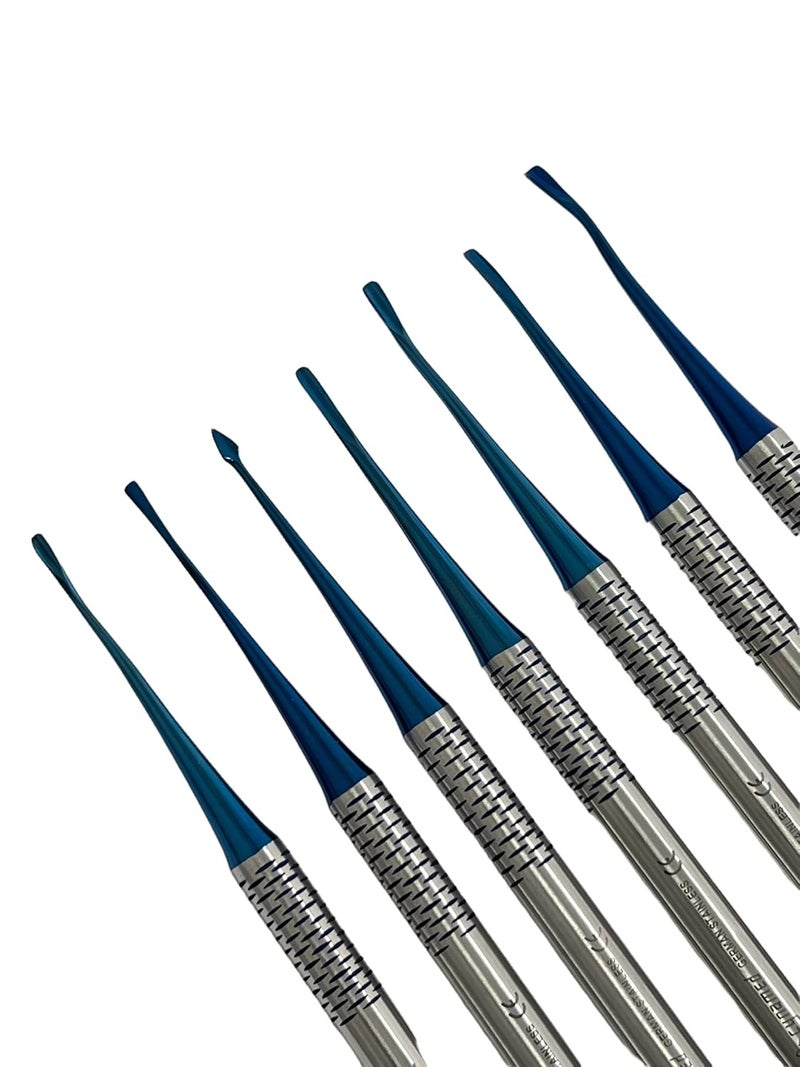 artlab -Premium Dental Elevators Etracting Extraction Osteotome Periotome Luxating Elevator Apical Spade Cryer Proximator Elevator Oral Implant, Root Extraction (Proximator PDL Set of 7) - Image 5